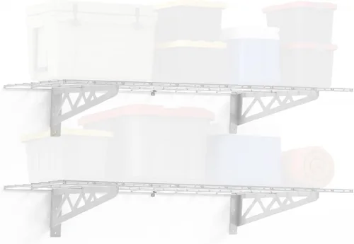 Vista 12 de Estante de pared SafeRacks, para garaje, 2 unidades, 45.72 x 121.92 cm, con ganchos para bicicleta