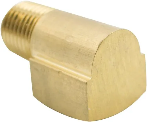 Vista 3 de Codo de calle de latón de 90 grados 1/4 "NPT macho x 1/4" NPT hembra Barstock tubería de montaje (paquete de 2)