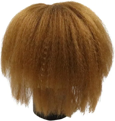 Vista 5 de Máscara de látex de cabello marrón máscara de Halloween fantasma aterrador con diente, Multicolorido