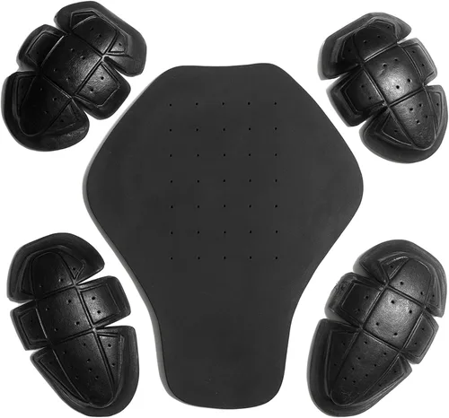 Vista 4 de Jackets 4 Bikes Chaqueta de Motocicleta con Armadura 4 PC Certificada CE Nivel 1, Ajuste Universal, Juego de 4 Piezas para Hombro y Codo, Negro