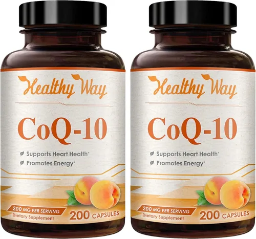 Vista 10 de Coenzima Q10 200 mg CoQ10 Suplemento -Una vez al día CoQ10 200mg Cápsulas en polvo para la salud del corazón, antioxidantes y apoyo energético, sin