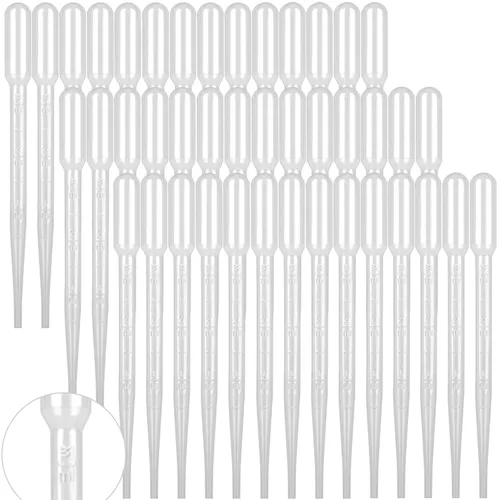 Vista 7 de moveland Pipetas de plástico desechables, 3 ML, goteros graduados, alta calidad para transferir aceite esencial para herramienta de maquillaje