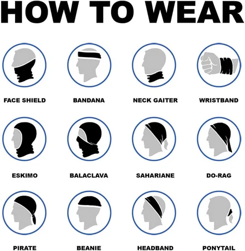Vista 7 de Máscara facial, bufanda, protector y calentador de cuello, gorro, diseño animal 3D, a prueba de viento, microfibra, multifuncional, para andar