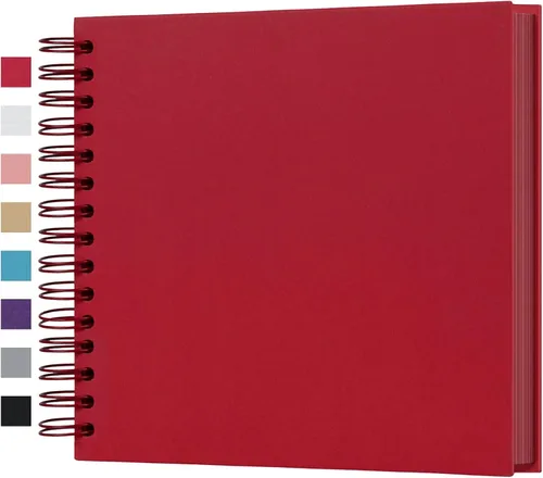 Vista 41 de potricher Álbum de Recortes DIY de 7 x 7 Pulgadas, 40 Páginas, Tapa Dura, Papel Kraft, Álbumes de Fotos para Recortes, Libro de Recuerdos para Bodas