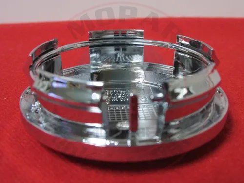 Vista 3 de Tapa central de neumático cromada con logo Dodge OEM Mopar, 5PN4 9SZ0 AA