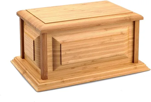 Vista 11 de Urna de madera, urnas de madera profesionales para cenizas humanas para adultos, urnas de cremación (MDF)