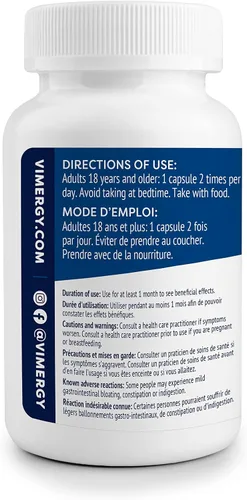 Vista 2 de Vimergy MSM con cápsulas de sílice + calcio, 120 porciones, apoya la salud ósea, promueve la salud del cabello y las uñas, sin OMG, sin gluten