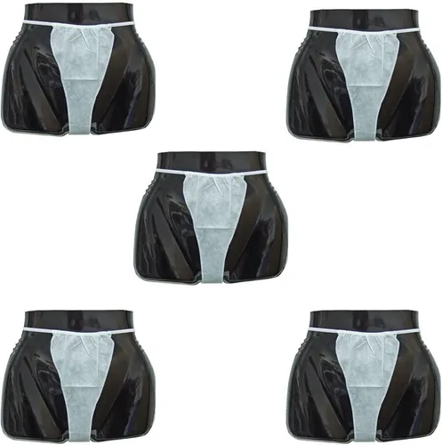 Vista 2 de Prolinemax 25 bragas desechables para bikini, ropa interior desechable para vestidor, tanga de cera de spa
