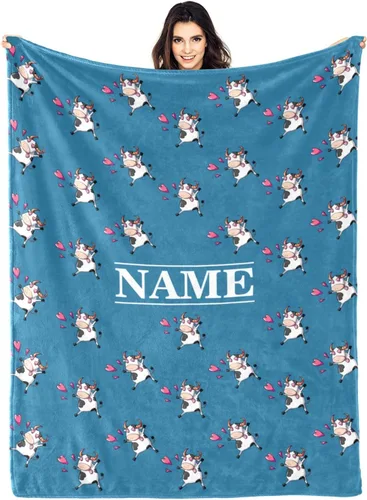 Vista 20 de Manta personalizada divertida para amantes de los gatos, manta con nombre personalizado con bonito regalo de gato para personas que aman a