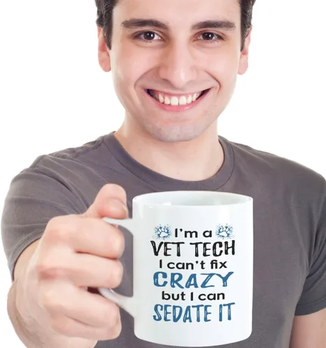 Vista 6 de Taza de café I'm A Vet Tech - Vet Med - For Veterinary Technician - Thank You For Veterinarian (11 oz)