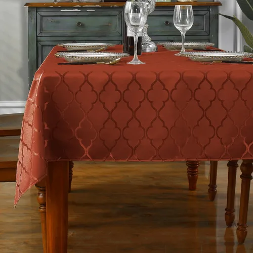 Vista 8 de SASTYBALE - Servilletas de poliéster jacquard de otoño 20x20 pulgadas - Patrón de flores, brillo otoñal, resistente a las arrugas y derrames
