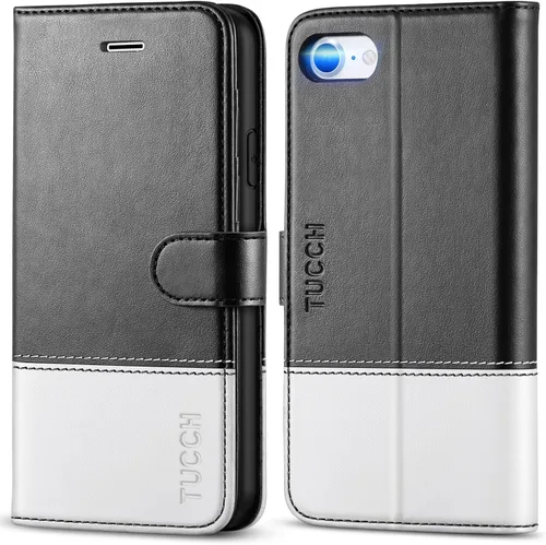 Vista 16 de TUCCH - Funda tipo cartera compatible con iPhone 8