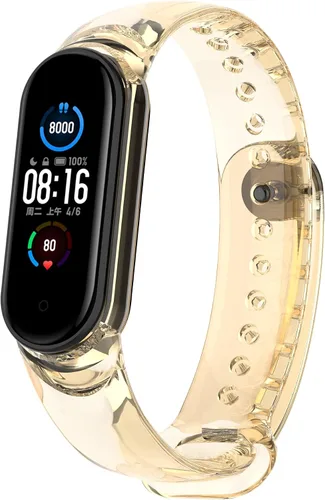 Vista 5 de Senter Correa de repuesto de silicona suave para Xiaomi Mi Band 5 / Mi Band 6 Smart Watch