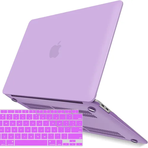 Vista 29 de IBENZER Compatible con Nuevo MacBook Air de 13 pulgadas Funda 2022 2021 2020 M1 A2337 A2179 A1932, Carcasa Rígida de Plástico con Cubierta de azul
