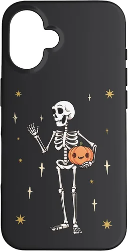Vista 28 de Funda divertida de Halloween con diseño de esqueleto para iPhone 11