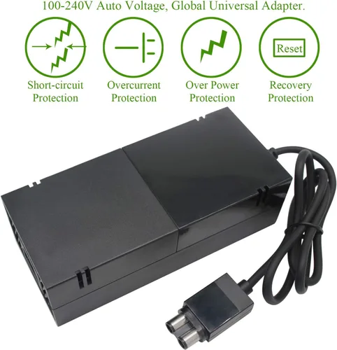 Vista 3 de OSTENT Cable de alimentación del cargador del adaptador de CA de los E.E.U.U. para la consola Xbox One