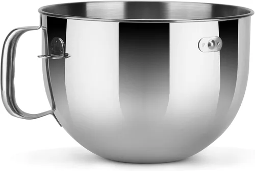 Vista 2 de Tazón de acero inoxidable de 6 cuartos de galón para batidoras KitchenAid de soporte elevador de tazón solamente: compatible con los modelos KD2661