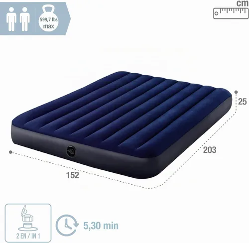 Vista 4 de [Usado] Intex Cama de aire, 64765, colorido, 79.9 x 59.8 x 9.8 in (juego)