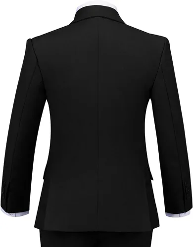 Vista 5 de Trajes de esmoquin para niños, conjunto de traje de boda formal para niño pequeño