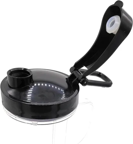 Vista 7 de Blendin Vaso de repuesto con tapa abatible para llevar, accesorios para tarros de licuadora compatibles con Magic Bullet Blender MB-1001, MB-1001B