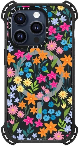 Vista 7 de CASETiFY - Funda para iPhone 15 Pro, compatible con MagSafe A prueba de golpes 21.3 pies 6x protección contra caídas de grado militar Black