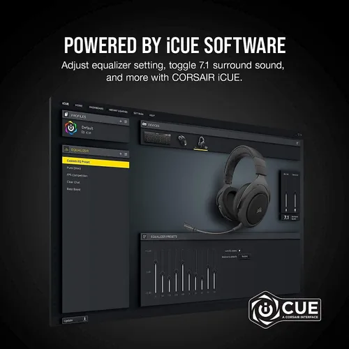 Vista 5 de Corsair HS70 PRO - Auriculares inalámbricos para juegos, color crema (renovado)