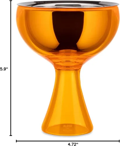 Vista 14 de Alessi AMMI01S AZ Big Love - Juego de helados de diseño, cuenco en acero inoxidable 18/10 y resina termoplástica, color azul y cuchara de acero