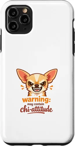 Vista 13 de Chihuahua Attitude Warning - Carcasa para iPhone XR