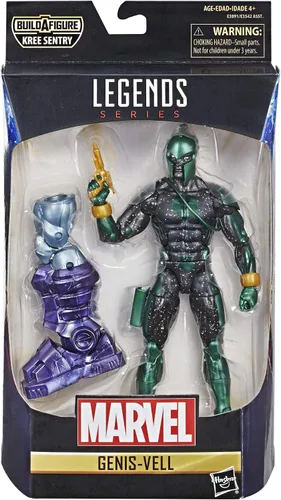 Vista 2 de Marvel Figura de Genis-Vell de 6 pulgadas de Legends para coleccionistas, niños y fans Marvel Legends - Figura de acción de Capitán Marvel de 6