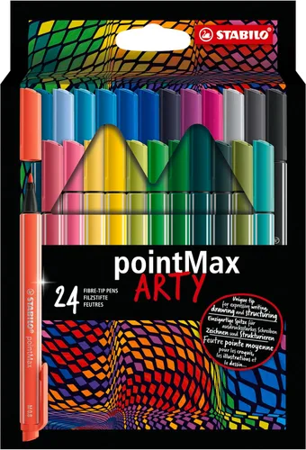 Vista 12 de STABILO Bolígrafo de punta de fibra prémium 68 – ARTY – Paquete de 12 – Colores surtidos