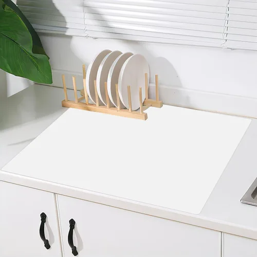 Vista 47 de Tapete de silicona súper grande, 120 x 24 pulgadas, tapete de silicona para encimera de cocina, tapete antideslizante resistente al calor, tapete
