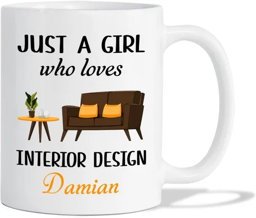 Vista 9 de Taza de café personalizada para diseño de interiores, diseño de interiores, taza de diseño de interiores, taza de diseño de interiores, regalo