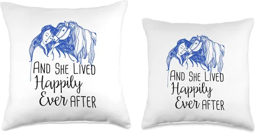 Vista 3 de Horse Princess And She Lived Happily Ever After And She Lived Happily Ever After - Almohada (16 x 16 pulgadas), multicolor