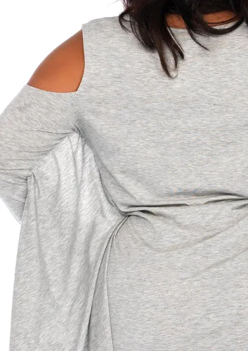 Vista 4 de Leg Avenue Vestido casual de manga larga de Halloween para mujer, Negro
