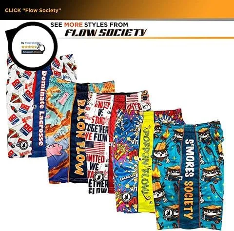 Vista 5 de Flow Society Home Run - Pantalones cortos deportivos para niños, pantalones cortos deportivos para gimnasio