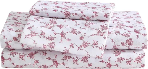 Vista 41 de Betsey Johnson - Juego de sábanas de tamaño individual, ropa de cama de microfibra con estampado Nerdy Teddies con sábana bajera de bolsillo