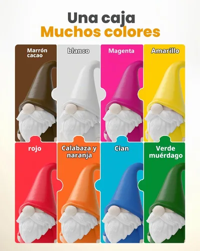 Vista 6 de Paquete de filamento PLA de 0.069 pulgadas, 8 colores vibrantes, apto para Pla Bundle-250gx8-112020006