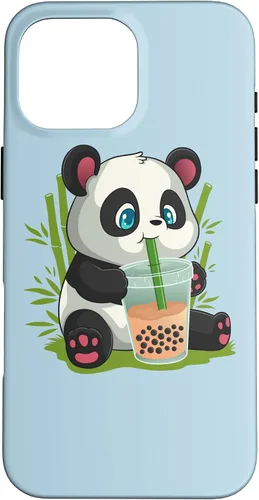 Vista 19 de Kawaii Cute Anime Panda Otaku Japanese Bubble Boba Case for iPhone 17