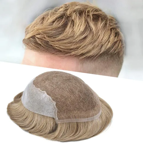 Vista 81 de Mens Toupee Human Hair Replacement System Swiss Lace Toupee For Men Hair Piece Protesis Capilar Mens Hairpiece 5X7#1 Jet Black 120% Density