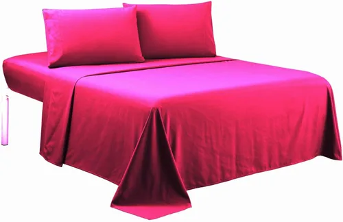 Vista 28 de LaxLinen 4 PCs Sheet Set (+30 Inch) Extra Deep Pocket Twin/Single Bed Size, Aqua Solid 600 Thread Count 100% Egyptian Cotton