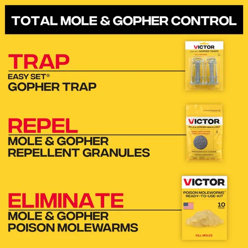Vista 8 de Victor Poison Moleworms, 10-Pack