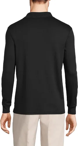 Vista 2 de Lands' End Polo de algodón Supima de manga larga para hombre