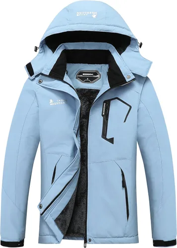 Vista 16 de MOERDENG Women's Waterproof Ski Jacket Warm Winter Snow Coat Mountain Windbreaker Hooded Raincoat Jacket