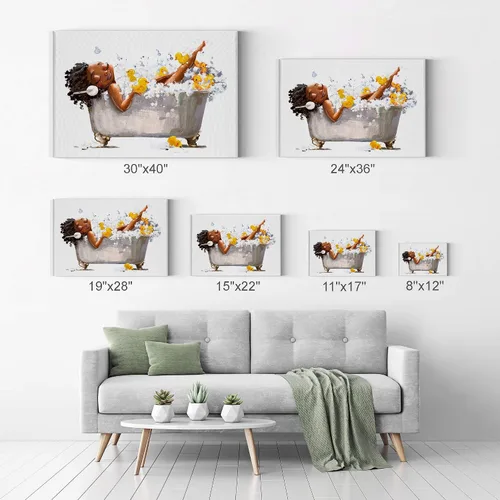 Vista 7 de SmileArtDesign V18 - Lienzo impreso y decorativo para pared, diseño africano