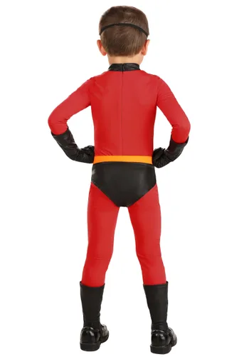 Vista 4 de Disfraz Deluxe de Dash de Los Increíbles para Niños Pequeños Multicolor