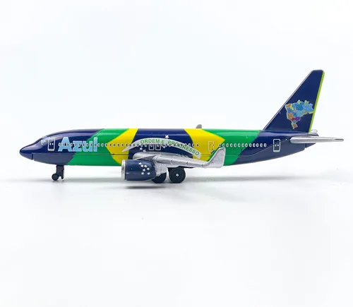 Vista 4 de AVIAMUSE Modelo de avión, modelo de avión azul avión adecuado para colección y Navidad, regalos de cumpleaños