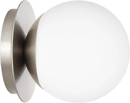 Vista 12 de 1 aplique de pared negro mate, moderno aplique de baño con vidrio de globo lechoso, lámpara de pared para espejo de baño, sala de estar, pasillo