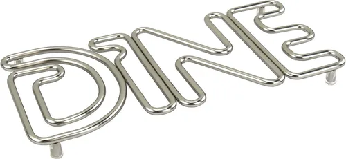 Vista 8 de Salvamanteles Spectrum Diversified Eat, Protector Pequeño de Mesa de Comedor de Acero Resistente al Calor, Almohadilla Térmica de Metal Resistente