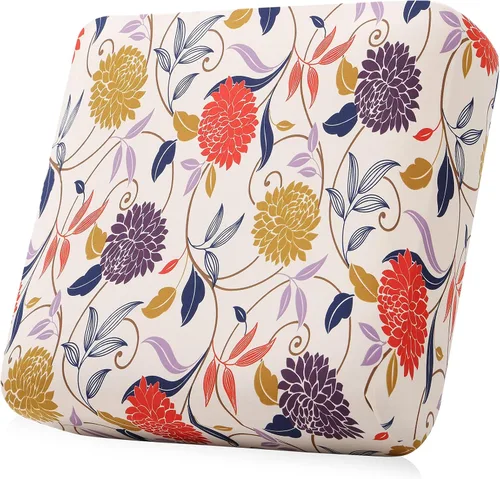 Vista 14 de Smiry Fundas de cojín de sofá estampadas, fundas elásticas suaves para sofá, fundas de sofá lavables antideslizantes, protector de muebles para Beige