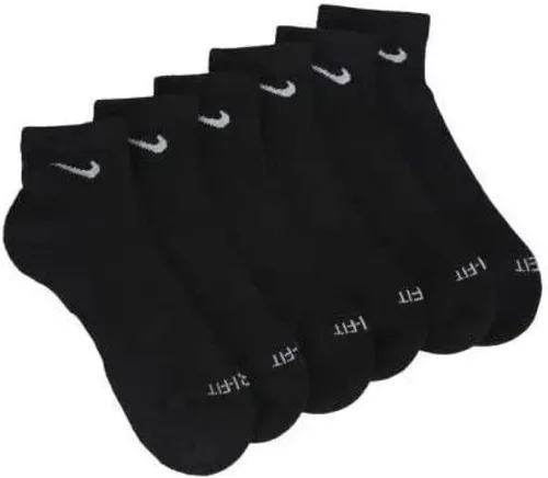Vista 2 de Nike Everyday Plus - Calcetines tobilleros acolchados (3 pares), NegroBlanco